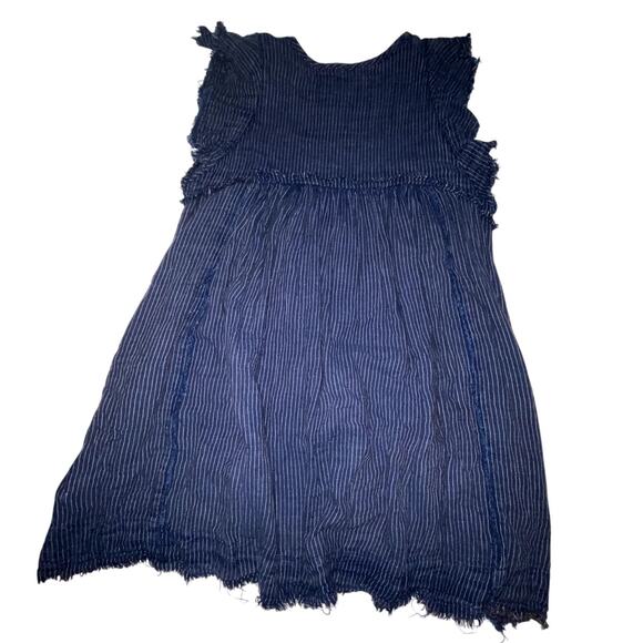 Free People Blue Ridge Indigo Chambray Top Size XS - Picture 5 of 9